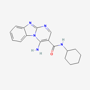 4-amino-N-cyclohexylpyrimido[1,2-a]benzimidazole-3-carboxamide