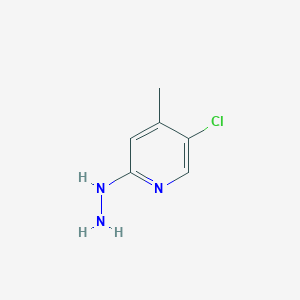 molecular formula C6H8ClN3 B2561384 5-Chloro-2-hydrazinyl-4-methylpyridine CAS No. 1301714-09-9