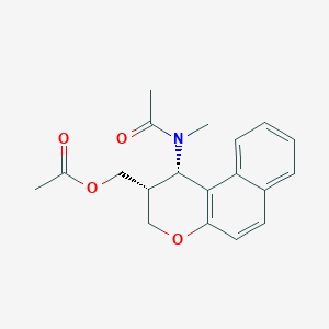 {1-[acetyl(methyl)amino]-2,3-dihydro-1H-benzo[f]chromen-2-yl}methyl acetate