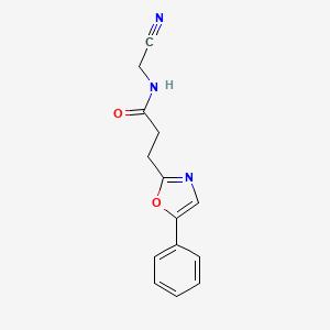 N-(cyanomethyl)-3-(5-phenyl-1,3-oxazol-2-yl)propanamide