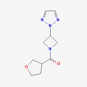 Oxolan-3-yl-[3-(triazol-2-yl)azetidin-1-yl]methanone