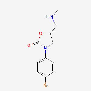 3-(4-Bromophenyl)-5-(methylaminomethyl)-1,3-oxazolidin-2-one