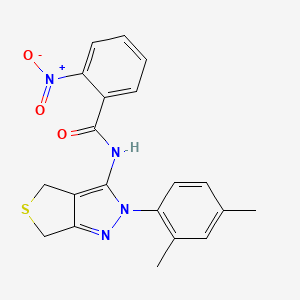 N-(2-(2,4-dimethylphenyl)-4,6-dihydro-2H-thieno[3,4-c]pyrazol-3-yl)-2-nitrobenzamide