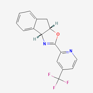 (3aR,8aS)-2-(4-(Trifluoromethyl)pyridin-2-yl)-3a,8a-dihydro-8H-indeno[1,2-d]oxazole