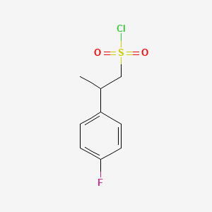 2-(4-Fluorophenyl)propane-1-sulfonyl chloride