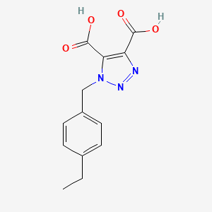 1-[(4-ethylphenyl)methyl]triazole-4,5-dicarboxylic Acid