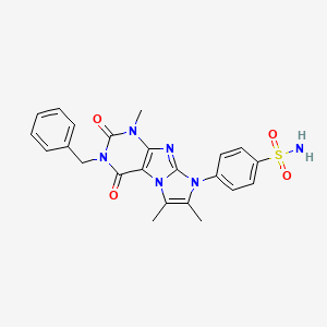 4-(3-benzyl-1,6,7-trimethyl-2,4-dioxo-3,4-dihydro-1H-imidazo[2,1-f]purin-8(2H)-yl)benzenesulfonamide
