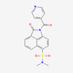1-isonicotinoyl-N,N-dimethyl-2-oxo-1,2-dihydrobenzo[cd]indole-6-sulfonamide