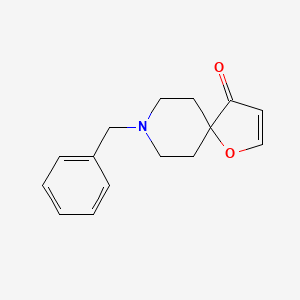 molecular formula C15H17NO2 B2561458 8-Benzyl-1-oxa-8-azaspiro[4.5]dec-2-en-4-one CAS No. 2137783-54-9