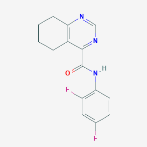 molecular formula C15H13F2N3O B2561468 N-(2,4-Difluorophenyl)-5,6,7,8-tetrahydroquinazoline-4-carboxamide CAS No. 2415623-59-3