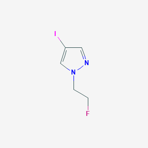 molecular formula C5H6FIN2 B2561485 1-(2-fluoroethyl)-4-iodo-1H-pyrazole CAS No. 398152-63-1