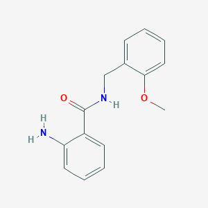 molecular formula C15H16N2O2 B2561489 2-amino-N-(2-methoxybenzyl)benzamide CAS No. 827012-76-0
