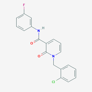 molecular formula C19H14ClFN2O2 B2561492 1-(2-氯苄基)-N-(3-氟苯基)-2-氧代-1,2-二氢吡啶-3-甲酰胺 CAS No. 946248-49-3