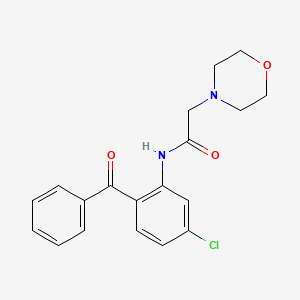 molecular formula C19H19ClN2O3 B2561494 N-(2-benzoyl-5-chlorophenyl)-2-morpholinoacetamide CAS No. 2034571-60-1