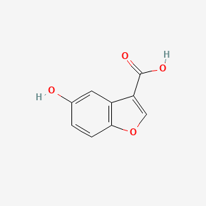 molecular formula C9H6O4 B2561502 5-hydroxy-1-benzofuran-3-carboxylic acid CAS No. 29735-85-1