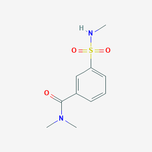 molecular formula C10H14N2O3S B2561504 N,N-dimethyl-3-(methylsulfamoyl)benzamide CAS No. 1623406-02-9