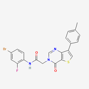 N-(4-bromo-2-fluorophenyl)-2-[7-(4-methylphenyl)-4-oxothieno[3,2-d]pyrimidin-3(4H)-yl]acetamide