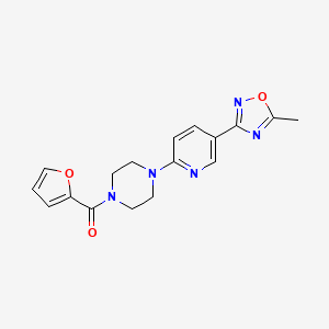 Furan-2-yl(4-(5-(5-methyl-1,2,4-oxadiazol-3-yl)pyridin-2-yl)piperazin-1-yl)methanone