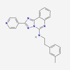 molecular formula C23H20N6 B2561507 N-[2-(3-Methylphenyl)ethyl]-2-(pyridin-4-YL)-[1,2,4]triazolo[1,5-C]quinazolin-5-amine CAS No. 902945-94-2