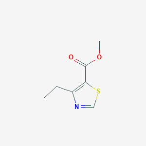 molecular formula C7H9NO2S B2561527 Methyl 4-ethylthiazole-5-carboxylate CAS No. 114670-86-9