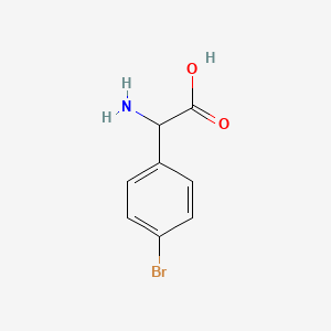 molecular formula C8H8BrNO2 B2561529 2-amino-2-(4-bromophenyl)acetic Acid CAS No. 119397-06-7; 129592-99-0; 71079-03-3