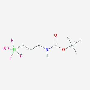 molecular formula C8H16BF3KNO2 B2561543 叔丁氧钾N-[3-(三氟硼烷基)丙基]氨基甲酸酯 CAS No. 1577289-26-9