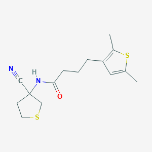 N-(3-cyanothiolan-3-yl)-4-(2,5-dimethylthiophen-3-yl)butanamide