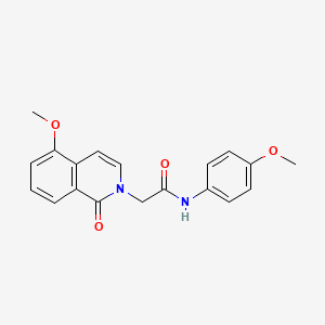 molecular formula C19H18N2O4 B2561575 2-(5-methoxy-1-oxo-1,2-dihydroisoquinolin-2-yl)-N-(4-methoxyphenyl)acetamide CAS No. 868223-52-3