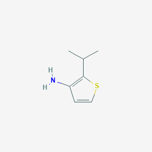 molecular formula C7H11NS B025616 2-Isopropylthiophen-3-amine CAS No. 106944-37-0