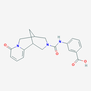 B2561621 3-{[(8-oxo-1,5,6,8-tetrahydro-2H-1,5-methanopyrido[1,2-a][1,5]diazocin-3(4H)-yl)carbonyl]amino}benzoic acid CAS No. 895908-94-8