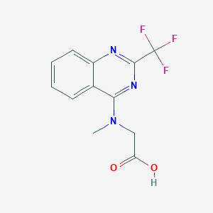 2-{Methyl[2-(trifluoromethyl)quinazolin-4-yl]amino}acetic acid