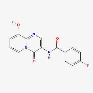 4-fluoro-N-(9-hydroxy-4-oxo-4H-pyrido[1,2-a]pyrimidin-3-yl)benzamide