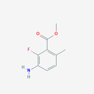 molecular formula C9H10FNO2 B2561656 Methyl 3-amino-2-fluoro-6-methylbenzoate CAS No. 1785567-79-4