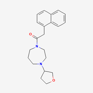 2-(Naphthalen-1-yl)-1-(4-(tetrahydrofuran-3-yl)-1,4-diazepan-1-yl)ethan-1-one