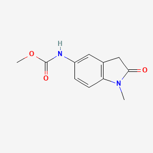 molecular formula C11H12N2O3 B2561681 Methyl (1-methyl-2-oxoindolin-5-yl)carbamate CAS No. 921813-75-4