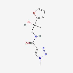 N-(2-(furan-2-yl)-2-hydroxypropyl)-1-methyl-1H-1,2,3-triazole-4-carboxamide