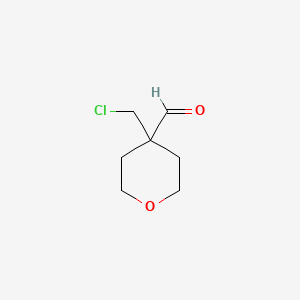 4-(Chloromethyl)oxane-4-carbaldehyde