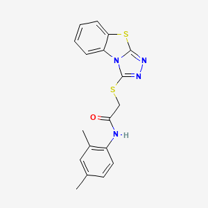 N-(2,4-dimethylphenyl)-2-([1,2,4]triazolo[3,4-b][1,3]benzothiazol-1-ylsulfanyl)acetamide