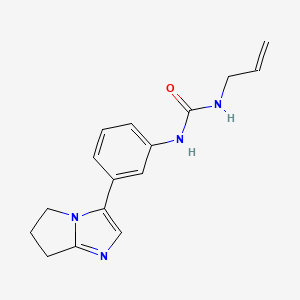 1-allyl-3-(3-(6,7-dihydro-5H-pyrrolo[1,2-a]imidazol-3-yl)phenyl)urea