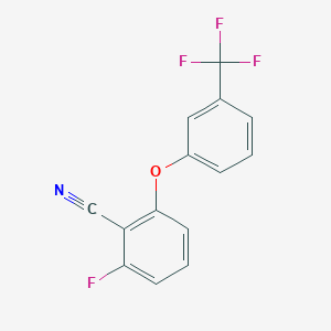 2-Fluoro-6-[3-(trifluoromethyl)phenoxy]benzonitrile