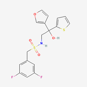 1-(3,5-difluorophenyl)-N-(2-(furan-3-yl)-2-hydroxy-2-(thiophen-2-yl)ethyl)methanesulfonamide