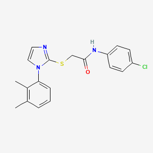 N-(4-chlorophenyl)-2-[1-(2,3-dimethylphenyl)imidazol-2-yl]sulfanylacetamide