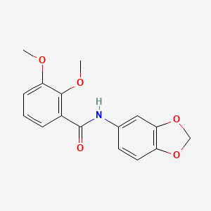 molecular formula C16H15NO5 B2561765 N-(1,3-benzodioxol-5-yl)-2,3-dimethoxybenzamide CAS No. 758704-20-0