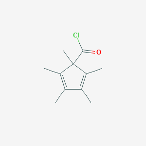 molecular formula C11H15ClO B025618 1,2,3,4,5-Pentamethylcyclopenta-2,4-diene-1-carbonyl chloride CAS No. 108561-47-3