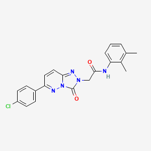 molecular formula C21H18ClN5O2 B2561808 2-[6-(4-chlorophenyl)-3-oxo-2H,3H-[1,2,4]triazolo[4,3-b]pyridazin-2-yl]-N-(2,3-dimethylphenyl)acetamide CAS No. 1251582-32-7