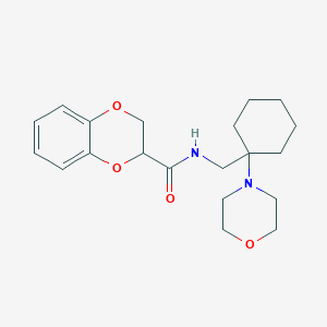 molecular formula C20H28N2O4 B256182 N-{[1-(morpholin-4-yl)cyclohexyl]methyl}-2,3-dihydro-1,4-benzodioxine-2-carboxamide 