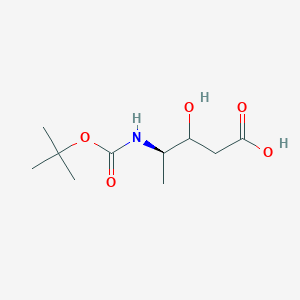 molecular formula C10H19NO5 B2561910 (4R)-4-{[(tert-butoxy)carbonyl]amino}-3-hydroxypentanoic acid CAS No. 2102999-49-3