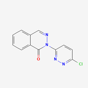 molecular formula C12H7ClN4O B2561937 2-(6-Chloropyridazin-3-yl)phthalazin-1-one CAS No. 307324-40-9