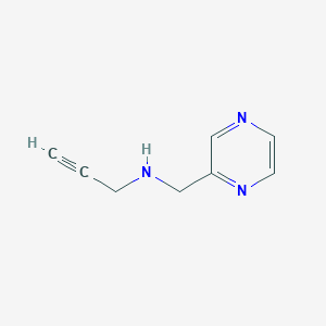 molecular formula C8H9N3 B2562032 N-(pyrazin-2-ylmethyl)prop-2-yn-1-amine CAS No. 1340489-32-8
