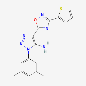 1-(3,5-dimethylphenyl)-4-(3-(thiophen-2-yl)-1,2,4-oxadiazol-5-yl)-1H-1,2,3-triazol-5-amine